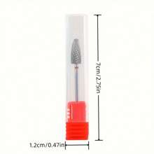 Nail Drill Bits, Tungsten Carbide Nail Drill Bit Set For Acrylic Nails 3/32 Drill Bits For Nail Drill Remover Gel Polish Poly Nail Gel Nails Cuticles - Charcoal Grey - View 8