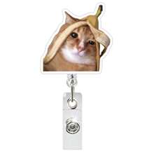 1 Pc Cute Cat Retractable Rotating Badge Reel With Alligator Clip ID Badge Holder - Multicolor - View 18