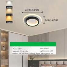 Moderne luxuriöse Inneneinrichtung Deckenleuchte nordischer kreativer Metall Deckenlampe für Wohnzimmer, Esszimmer, Schlafzimmer, einfache LED Deckenleuchte für Hotel, Villa, Balkon, personalisierte Deckenlampe 90V-240V breite Druckleiste LED Lichtquelle Deckenleuchte, energiesparende Beleuchtungsarmaturen für Zuhause