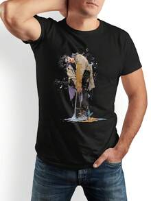 Shirt With A Humorous Spanish Phrase About Beer. It Is A Casual Round Neck Short Sleeve Shirt Made Of Soft Cotton And Has A Graphic Of A Beer Mug. It Is An Ideal Gift For Lovers Of Alcoholic Beverages.