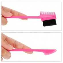 Hair Edge Brush Double Sided Edge Control Hair Smooth Comb Brushes Eyebrow Brush For Women Haircare Heatless