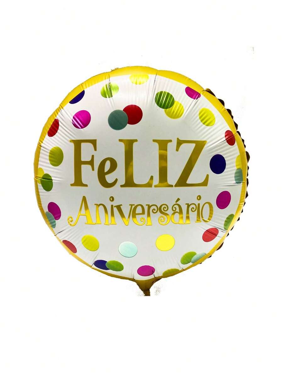 Happy Birthday Metallic Balloon Party Decoration Decorative Balloons For Birthday Party Surprises Decoration Balloon 40cm - 生日快樂 45CM - 白色 1 件 - 查看 1
