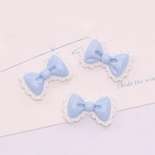10pcs Multicolor Lace Bow Cute Accessory Suitable For DIY Decoration Of Phone Case Hairpin - Multicolor - View 3