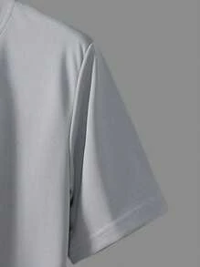 Summer Workout Gray Loose Breathable Quick-Dry Casual T-Shirt, And Versatile Everyday Wear