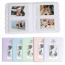 1Pc 3 Inch 64 Pockets Photo Album Instant Camera Pictures Storage Case Stamps Tickets Cards Organizer For Fujifilm Mini 12/11/9