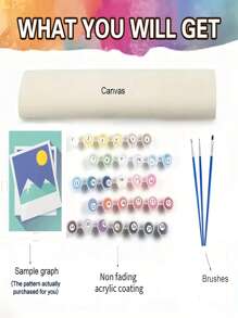 Beautiful Woman DIY Digital Oil Painting Kit For Bedroom Wall Decor And Art Painting, Simple And Fun Creative Painting, No Drawing Skills Required, Fulfill Your Artist Dream, Immerse Yourself In The Colorful World, Every Brushstroke Is Self-Expression, Best Gift For Family And Friends, 40*50CM