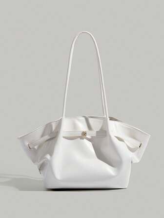 2025新款时尚腋下包简约优雅通勤大容量单肩托特包