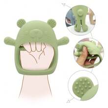 1pc Silicone Baby Teether, Teething Toy - Non-Dropping, Perfect Gift For Newborns For Easter, Thanksgiving, Christmas