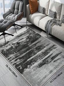Machine Washable Area Rug Gray Abstract Modern Entrance Area Rug Kitchen Living Room Bedroom Indoor Soft Simple Rug For Entrance Office Bathroom Mat