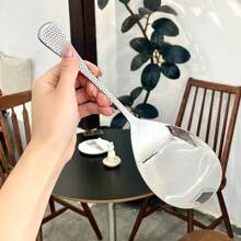 Large Stainless Steel Serving Spoon With Hammered Texture, Big Sized Ladle, Cafeteria Server Spoon,School Supplies