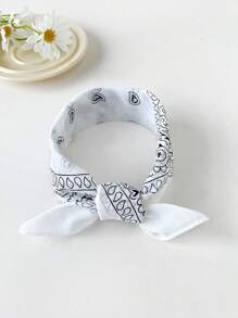 1 szt. Chustka bandana Unisex Hip Hop Czarna opaska do włosów Chusta na szyję Sportowe nakrycia głowy Owijki na nadgarstki Chusty na głowę Kwadratowe chustki z nadrukiem Chusteczka