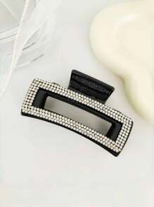 1 kẹp tóc đính đá lấp lánh trang trí tiệc Y2k, Phụ kiện tóc, Kẹp tóc, Kẹp hàm, Kẹp tóc, Phụ kiện tóc màu đen Kẹp tóc mùa thu đông cho trang phục du lịch dành cho nữ - màu đen - Xem 3