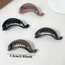 1 件/5 件长发马尾扣发卷空心扭发夹，简约时尚女士发饰，适合秋季装饰、工作和淋浴返校