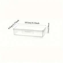 1/2/3pcs Transparent Travel Storage Boxes With Lids - Portable Organizer Box For Toothpicks, Sticks Etc. - Compact Design For Home And Travel Use (Boxes Only)