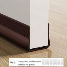 1 Roll Adjustable Multi-Color Door Bottom Seal Strip, Self-Adhesive Soundproof Door Gap Protector, Insect And Wind Proof Door Threshold Barrier, With Double-Sided Adhesive Tape (Includes User Manual) - Multicolor - View 11