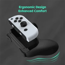DATA FROG 握把兼容 Joy Con 的 Switch 和 Joycon 的 OLED 型号，耐磨手柄套件兼容 Joy Cons 控制器 2 包 - 彩色 - 查看 5