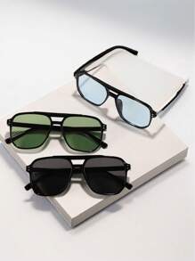 3 pares de gafas graduadas de doble haz oversize, de ajuste elegante y cómodo para adolescentes