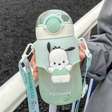 Sanrio Kuromi Water Cup 690ml Cute Plastic Cup With Straw Water Bottle Portable