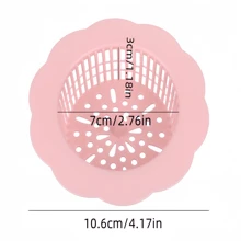 2/4pcs Plastic Flower-Shaped Sink Strainer - Random Color, With Hair Catcher Filter To Prevent Clogging, Suitable For Kitchen And Bathroom, Easy To Clean And Maintain, Food Particle Filter | Decorative Sink Accessories | Efficient Water Flow