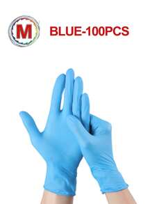 Guanti monouso in nitrile, blu, guanti per pulizie domestiche per cucina, bagno, pulizie, manipolazione di alimenti, tatuaggi, bellezza, colorazione dei capelli, animali domestici, saloni, forniture per la pulizia, attrezzi per la casa - Blu - Visualizzare 23