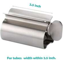 2 Stücke Metall Zahnpasta Auspressen Roller Set, Edelstahl Zahnpasta Tuben Spender Halter für Zuhause, Nachlässige Zahnpasta & Gesichtsreiniger Auspressen, Badezimmer Dekoration, Herbst Dekoration, Schulanfang