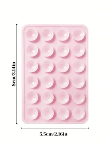 1 Stück Silikonkopf Saugnapf Magnetisches Handyhülle Halterung, ultra dünn mit Magnetaufkleber, geeignet als magnetischer Telefonständer für Videoselfies