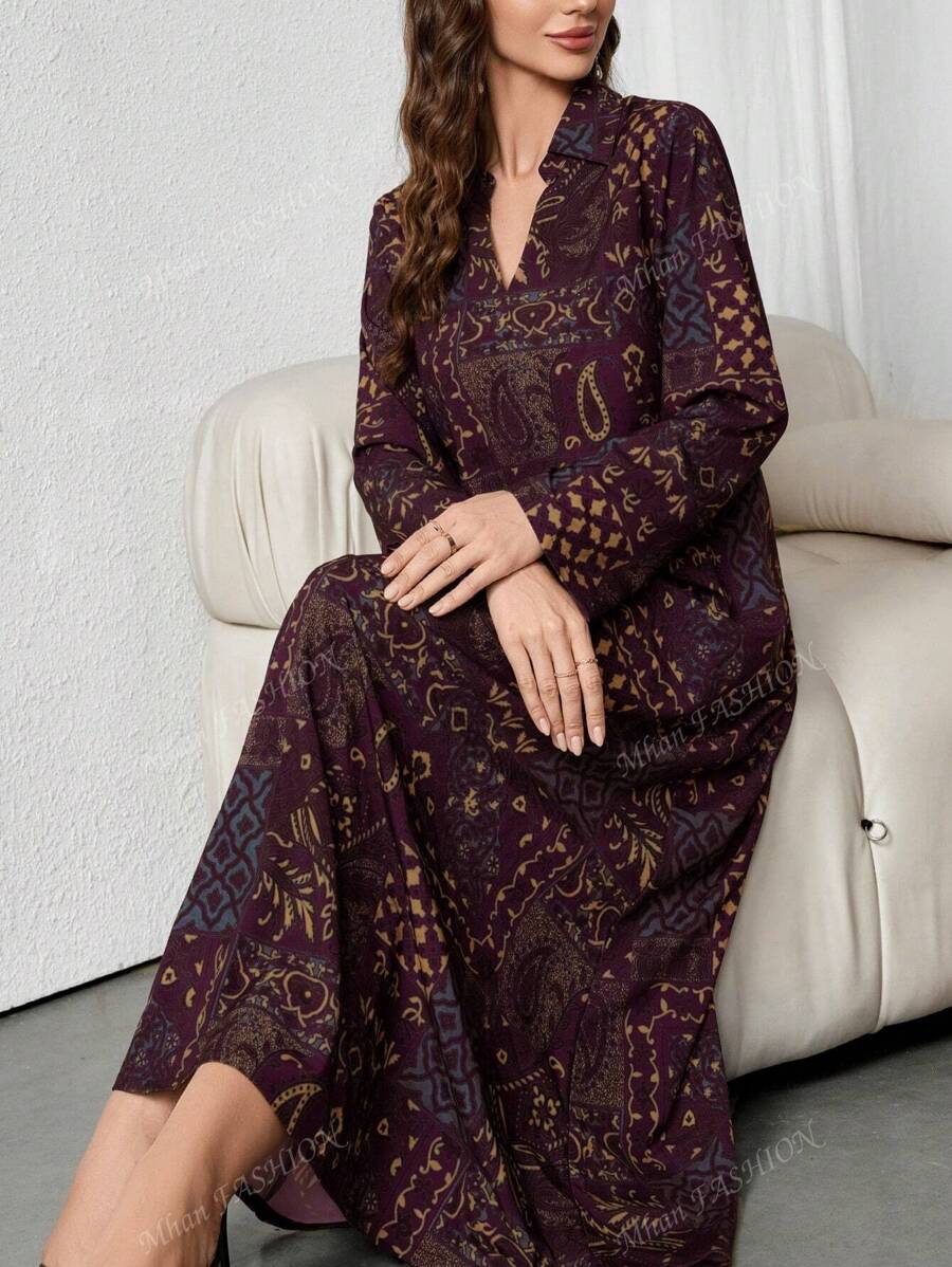 Spring & Summer Clothes New Floral Print Maxi Dress Vacation Loose ...