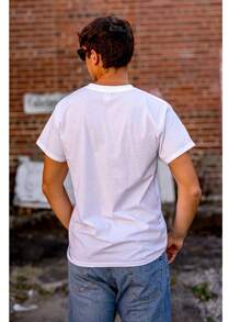 Presidential Graphic Tee Shirt Funny George Washington President Bust Humor If You Ain't First You're Last Sarcastic United States Pun Fourth Of July Independence Day Joke Casual Everyday Cotton Printed Short Sleeve Crewneck Tshirt - 白色 - 查看 2