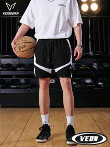 veidoorn 1 pieza Pantalones cortos deportivos para hombre VEDO, pantalones cortos para baloncesto, entrenamiento y carrera, de tela de malla ligera, pantalones cortos de verano [V251120]