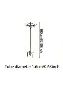 Outdoor Shepherd Hook, 63/73/110inch Metal Hook, Garden Decorative Bird Feeder Hanging Shepherd Hook, Suitable For Garden Hanging Flower Baskets, Bird Nests, Bird Feeder Hanging, Hanging Plant Flower Support, Spring Outdoor Decorations, Seasonal Decorations
