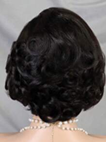 Human Hair Bob Wig With Body Wave, Featuring A 13X4 Lace Front Design. Perfect For Women Seeking A Short Bob Or Pixie Cut With Curly Styles.