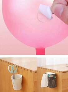 100 piezas/Rollo de Puntos adhesivos claros para globos, puntos de pegamento extraíbles y ultrafinos de doble cara, adecuados para decoración de bodas, cumpleaños y manualidades