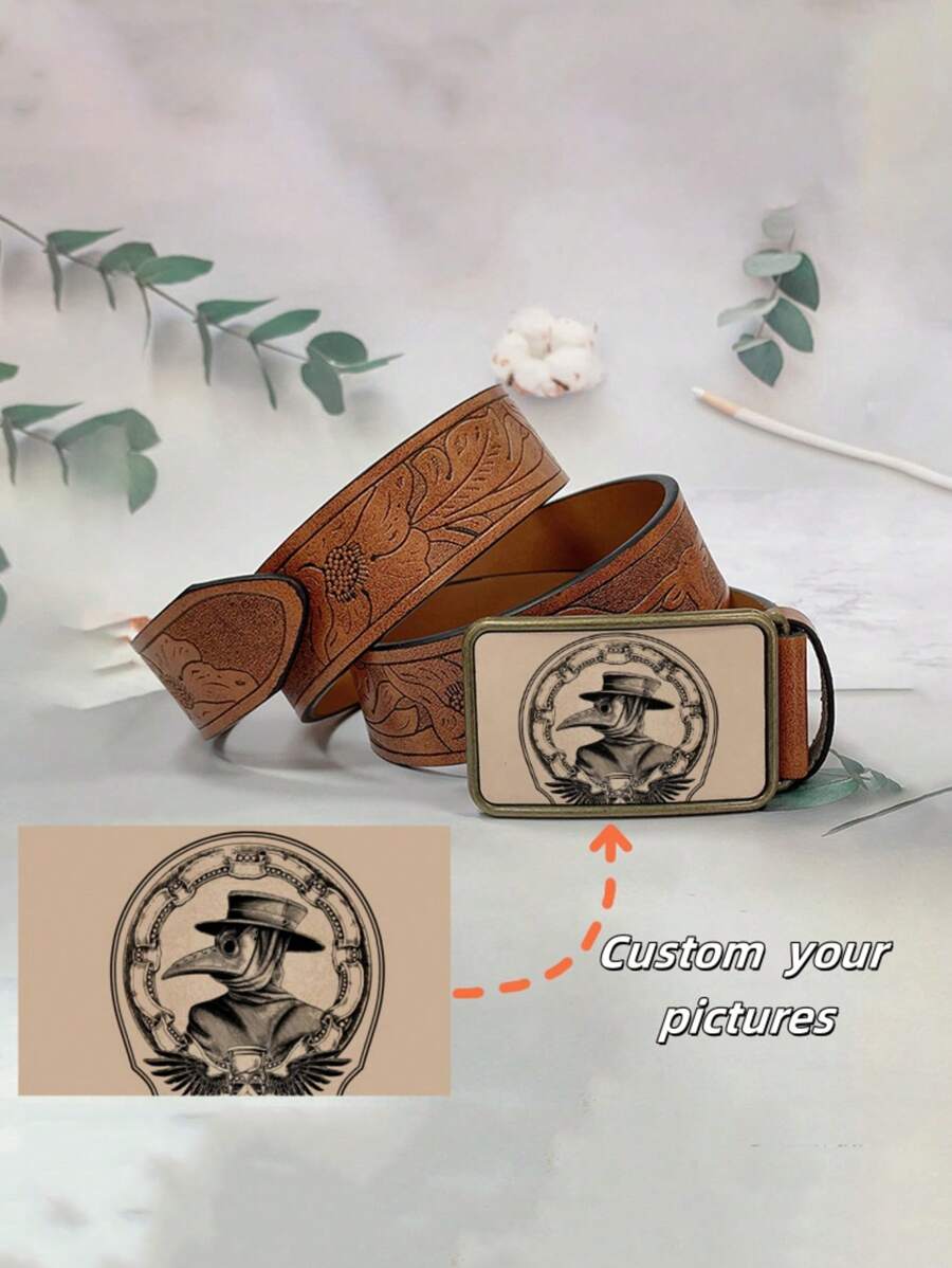 1pc Custom Vintage Cowboy Style Belt Accessory For Women And Men, Comfortable, And Easy To Use - PD - View 1