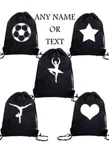 Customizable Shoulder Strap Pocket - Multiple Patterns Available | Large Capacity Multi-Function Drawstring Bag For Women, Girls, Men, Boys, Sports And Outdoor Necessities