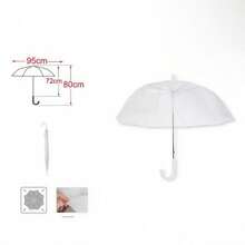 Paraguas transparente automático, paraguas transparente automático de estilo minimalista con mango largo para estudiantes y niños - Paraguas transparente dulce para la lluvia con mango largo, mate, celebridad de Internet femenina, paraguas de lluvia estilo coreano, automático, resistente, plegable, paraguas de unicolor - Paraguas de lluvia transparente, paraguas de lluvia de plástico desechable al por mayor, paraguas transparente automático con mango largo, muy atractivo, paraguas para sol y lluvia
