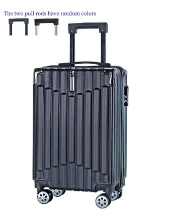 20-Inch Travel Suitcase Carry On Luggage, Lightweight & Practical Baggage, Unisex Rolling Trolley Bag With Zipper, Great Gift 20-Inch Wheeled Luggage With Large Capacity, Multi-Directional Wheels, Password Lock, Ideal For Students, Business Trip, Vacation Bag For School School Accessories School Stuff