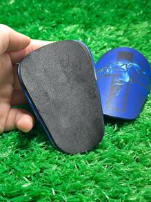 1 Pair 10 X 6 Cm Mini Football/Soccer Shin Guards With Cross Design, Provides Strong Protection