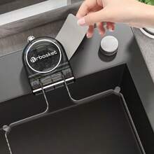 1pc Sink Strainer Rack, Kitchen Suction Cup Drain Net Rack, Multi-Function Wet And Dry Separated Garbage Filter Basket