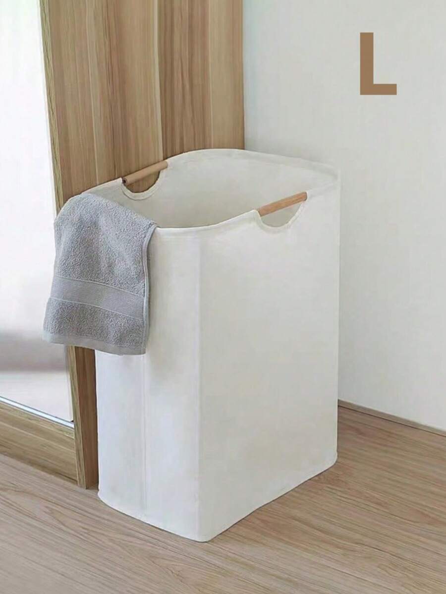 1 buc. Coș de rufe pliabil cu mâner dublu din lemn, coș de depozitare pliabil pentru haine murdare, pentru dormitor, baie, dormitor - Coș de depozitare pentru haine murdare, jucării