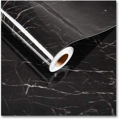 Black Marble Contact Paper For Countertops Waterproof Glossy Marble Wallpaper Peel And Stick Countertops Self Adhesive Removable Marble Vinyl Roll For Cabinets Table Tops Shelf Liner Room Decor Home Decor Wall Decor Bathroom Decor Bedroom Decor Room Decoration Stuff Living Room Decor House Decor Home Decor Living Room Wall Paper Wall Art Wallpapers Wall Stickers Wall Sticker