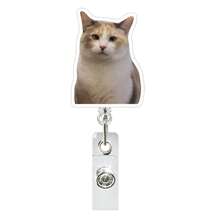 1 Pc Cute Cat Retractable Rotating Badge Reel With Alligator Clip ID Badge Holder - Multicolor - View 7