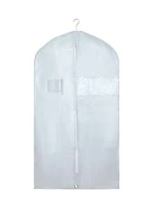 1pc Garment Bag With Transparent Window, Suitable For Hanging In Bedroom, Closet Or Home Storage Cabinet - Includes Suit Jacket, Dress And Coat Bags With Windows