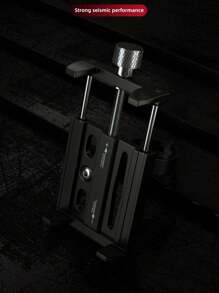 1pc Aluminum Motorcycle/Bicycle Phone Holder, Shock-Proof Mobile Phone Mount Bracket For Delivery/Navigation Use