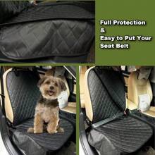 2pcs Luxury Dog Front Seat Covers - More Waterproof Front Seat Protectors, High Heat Resistant Anti-Slip Front Seat Covers, Fit For Dogs, Children, Universal Size Cat Carrier - Multicolor - View 6