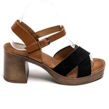 Women's Solid Color Square Toe Simple High Heels, Casual For Daily Wear Stylish High Heels - Black - View 2