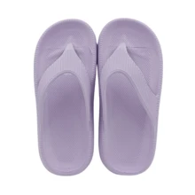 Women's Ladies Houndstooth Flip Flops Sandals Comfortable Soft Fashion For Bath And Beach - 紫丁香色 - 查看 5