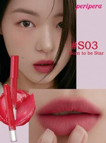 Peripera K-Beauty On My Lip 唇彩笔，可用作唇膏和唇线笔，哑光和闪光，柔滑乳霜质地，日常彩妆，韩妆，1.6g