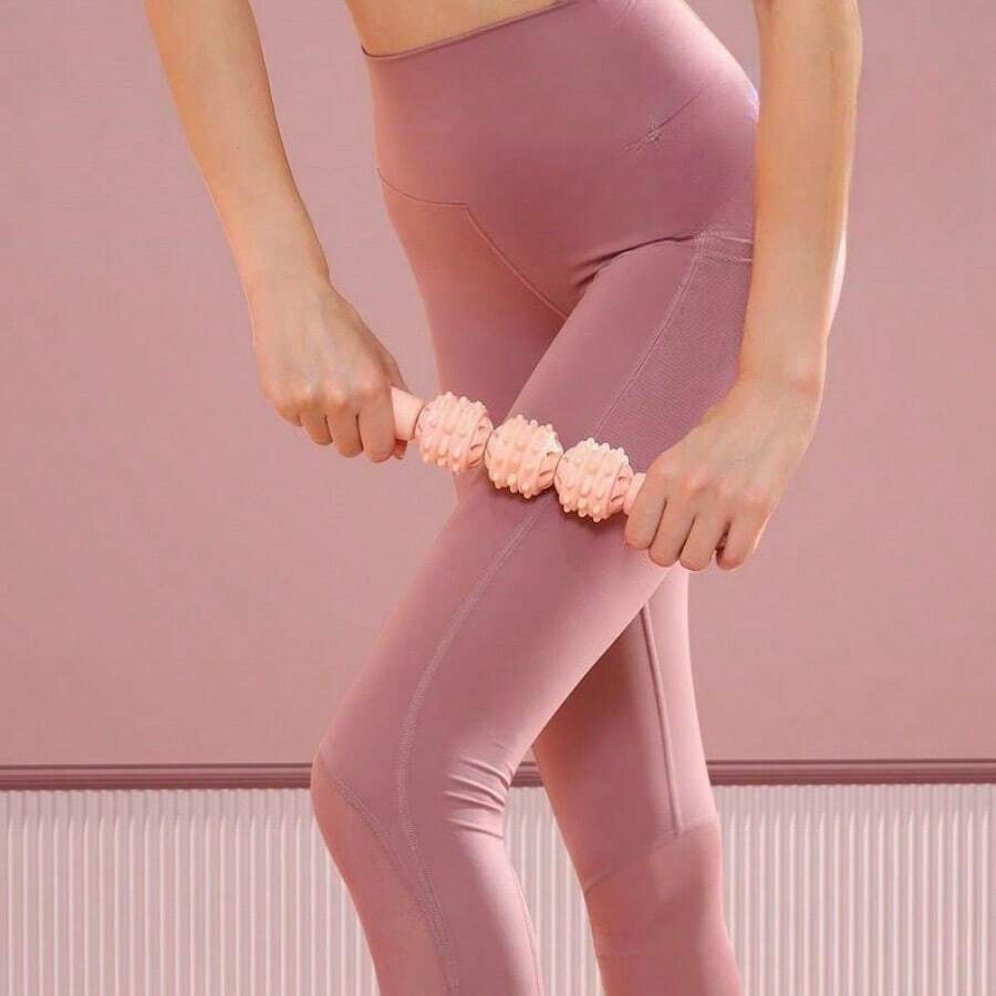 1pc Massage Stick, Wolf Teeth Roller, Muscle Massage Foam Roller For Fitness, Leg & Calf Muscle Relaxation, Yoga Stretch