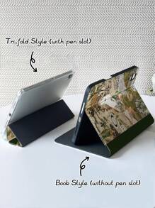 Patchwork Notebook Protective Case Compatible With IPad 7/8/9/10.2inch, IPad 10th Gen, Kindle Paperwhite 12th Gen 2024, Kindle (11th Generation) 2022, Galaxy Tab, With Auto Sleep/Wake Function, Multiple Style Options