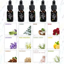 Kit De 12 Aceites Esenciales 100% Natural Para Difusor Y Spa - Negro - Ver 2